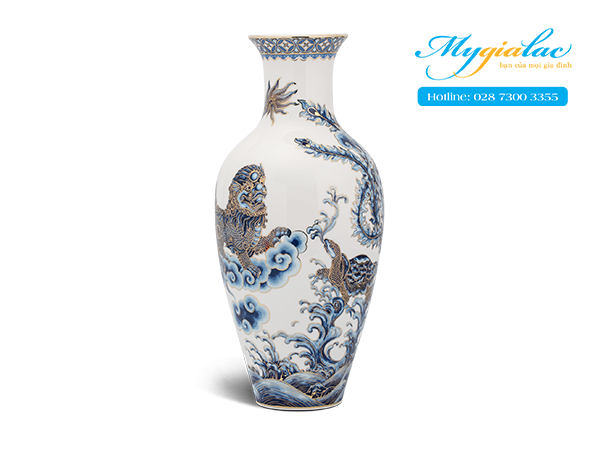 Bình hoa 30cm Tứ Linh 1