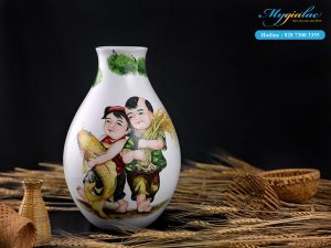 Bình Hoa Ngũ Phúc Minh Long