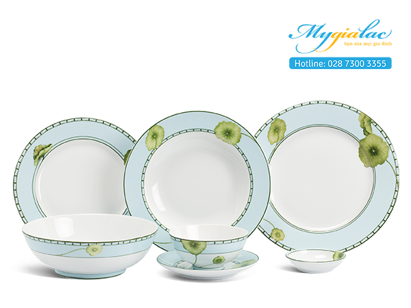 Bộ đồ ăn Jasmine Tích Tuyết Thảo 24 sản phẩm
