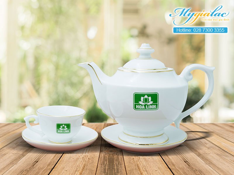 Quà tặng sự kiện bộ ám chén Bát Tràng 2