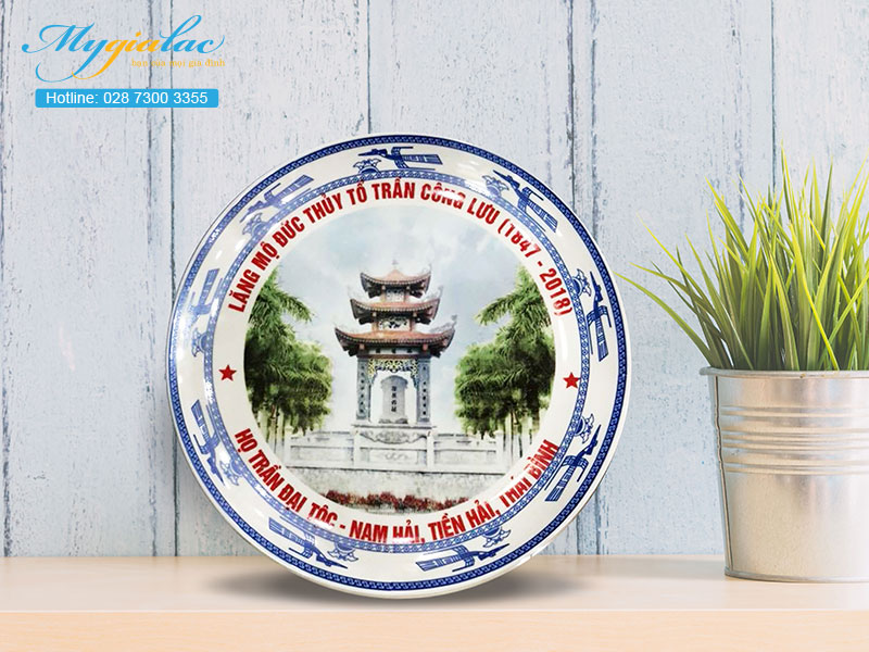 Quà tặng sự kiện chén Bát Tràng in hình