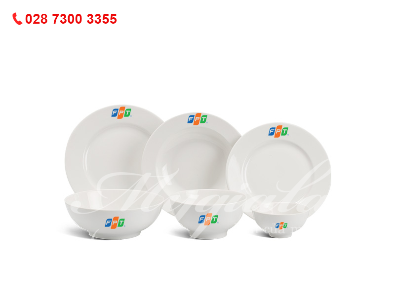 Bộ Đồ Ăn Jasmine IFP In Logo FPT