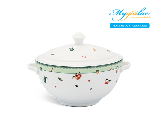 Thố + nắp Camellia Quả Ngọt 18cm