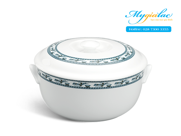 Thố + nắp Jasmine Chim Lạc 18cm
