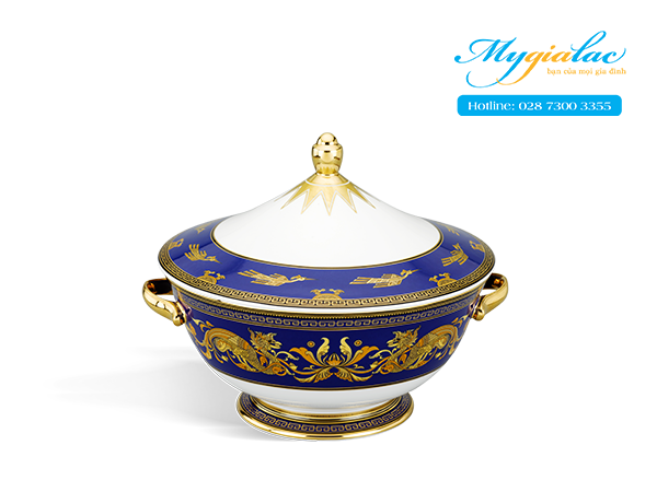 Thố + nắp Hoàng Cung Cẩm Tú 22cm