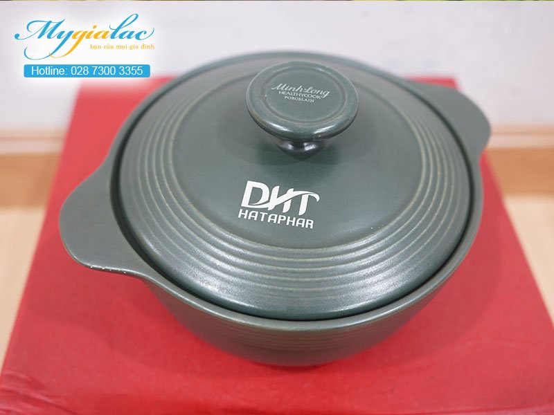 Quà Tặng 20-10 nồi sứ Minh Long in logo DHT