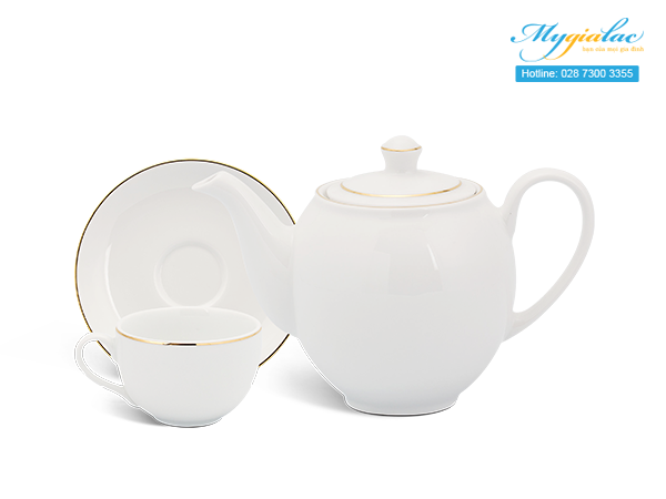 Bộ trà Camellia Chỉ Vàng 0.8L 3