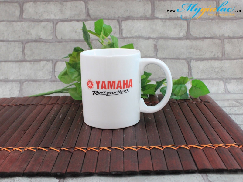 Quà tặng doanh nghiệp ca sứ Jasmine trắng in logo