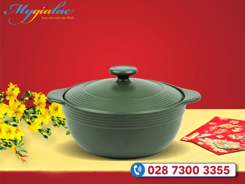 Quà tặng tết cho doanh nghiệp nồi sứ dưỡng sinh Minh Long