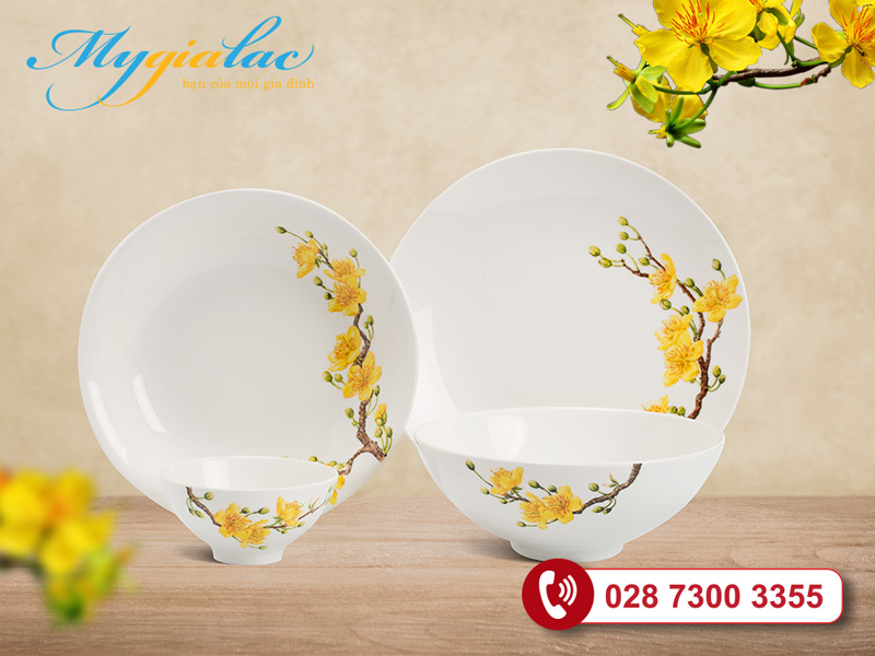 Bộ đồ ăn Minh Long Daisy Hoàng Mai