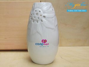 Binh Hoa Bat Trang In Logo Cooop Mart