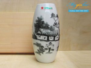 Binh Hoa Bat Trang In Logo Vp Bank