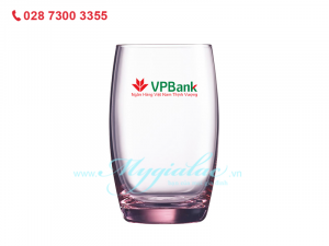 Ly Cao Thuy Tinh Luminarc Salto Pink 350ml In Logo