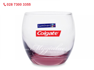 Ly Thap Thuy Tinh Luminarc Salto Pink 320ml In Logo