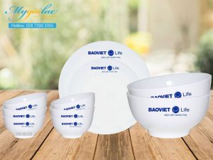 Bo Do An Bat Trang In Logo Bao Viet Life