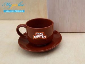 Tach Cafe Men Mau 165ml In Logo Trung Nguyen