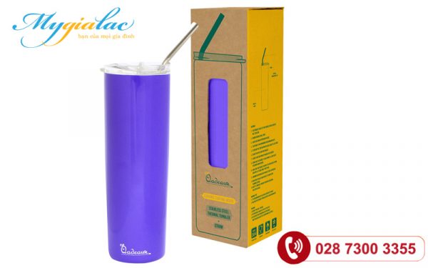 Binh Giu Nhiet Mau Tim 600ml